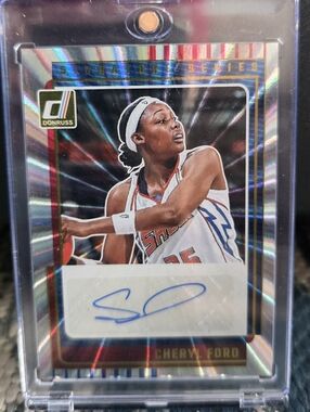 2025 Panini Donruss WNBA - Signature Series Cheryl Ford #SS-CF Holo Laser (AU)